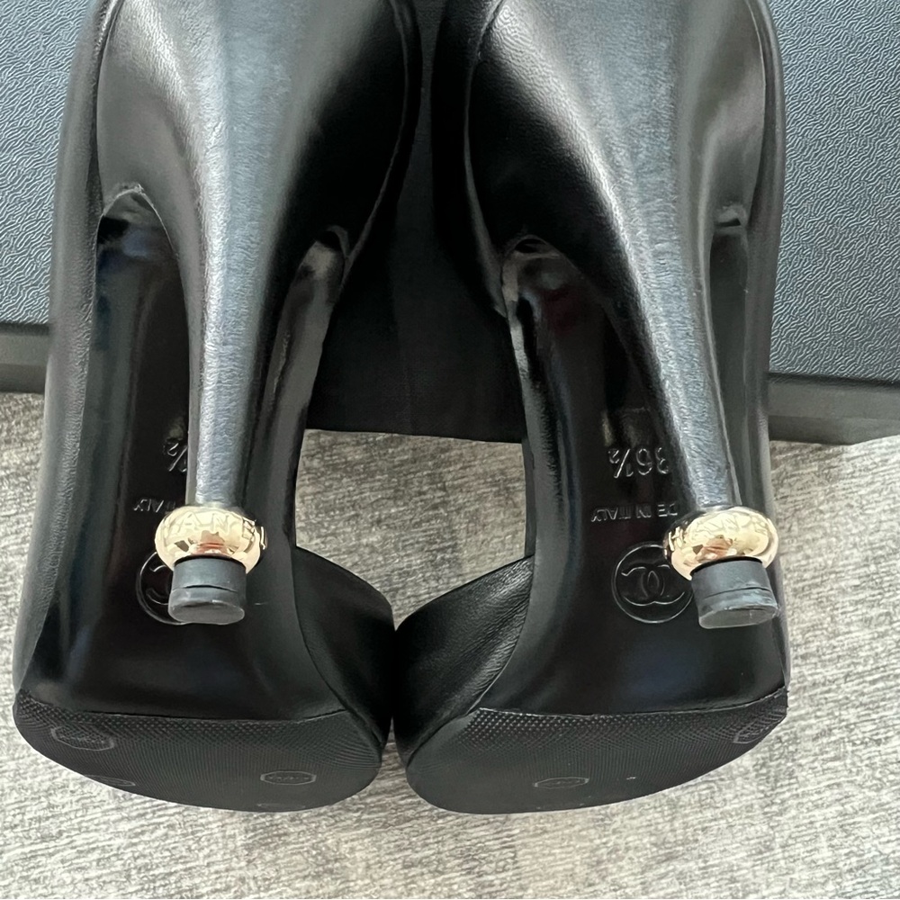 CHANEL Camellia Half-d'Orsay 4” Pumps - Picture 7 of 10